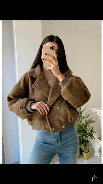 American Vintage pamuk bomber kısa mont