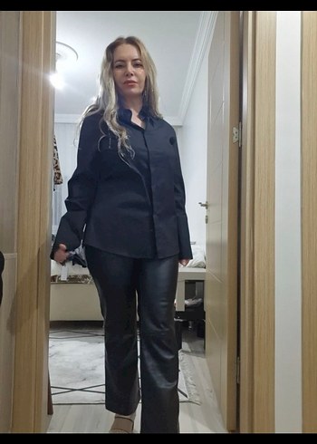 pamuklu fit gömlek - Görsel 4