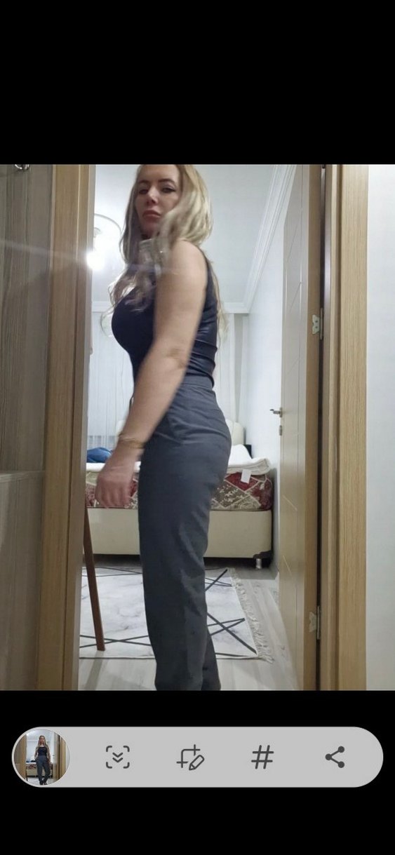 Kadın Gri Normal Boy Cigarette Pantolon - Görsel 3