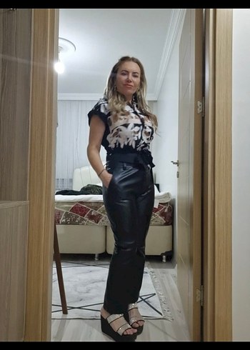 Kadın  önden bağlamalı bluz - Görsel 2