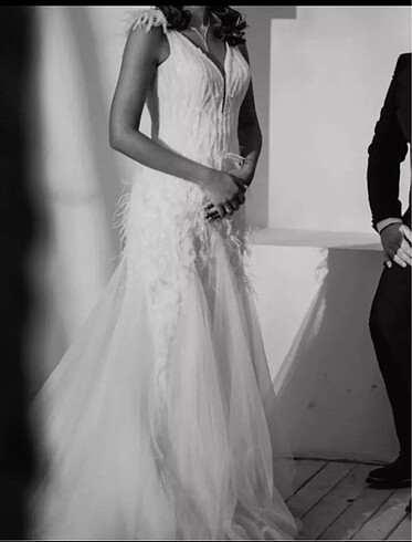 Taşlı gelinlik - Görsel 6