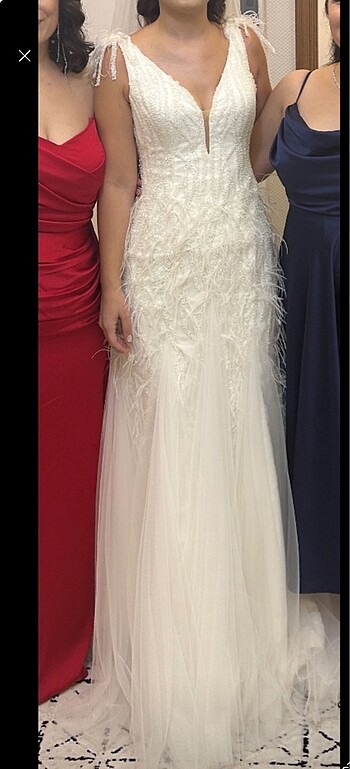 Taşlı gelinlik - Görsel 8