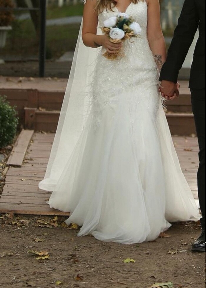 Taşlı gelinlik - Görsel 3