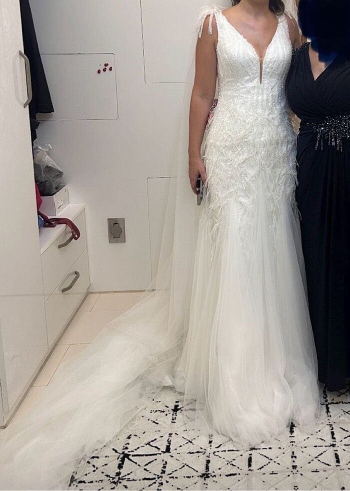 Taşlı gelinlik - Görsel 5