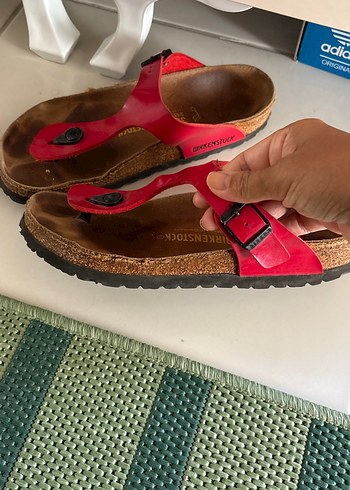 Birkenstock Orijinal birkenstock kırmızı terlik