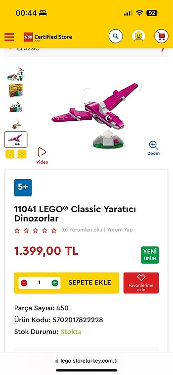 Fisher Price Lego 450 parça
