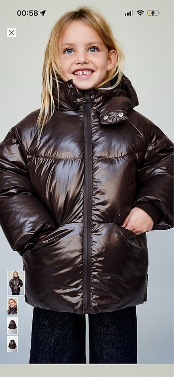 Zara çocuk mont - Görsel 5
