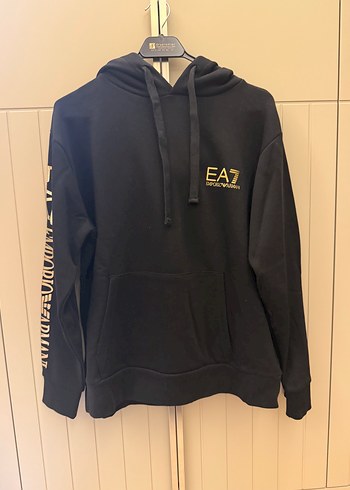 Emporio Armani Ea7 Siyah Kapusonlu Sweatshirt