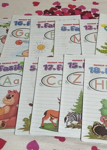 ilkokul birinci sınıf için okuma yazma seti
