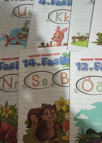 Beden Renk ilkokul birinci sınıf için okuma yazma seti