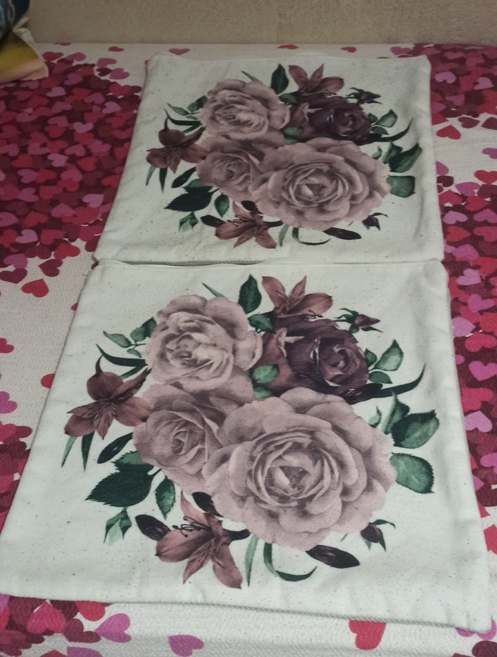 Bohem Gri Bej Çiçek Desenli Kırlent Kılıfı - Görsel 3