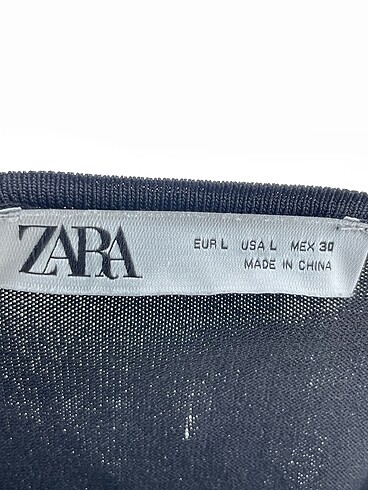 l Beden siyah Renk Zara Bluz %70 İndirimli.