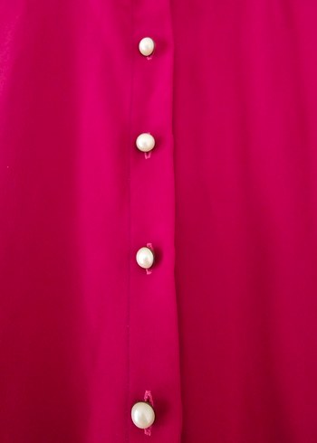 Düğmeli Uzun Elbise - Görsel 2