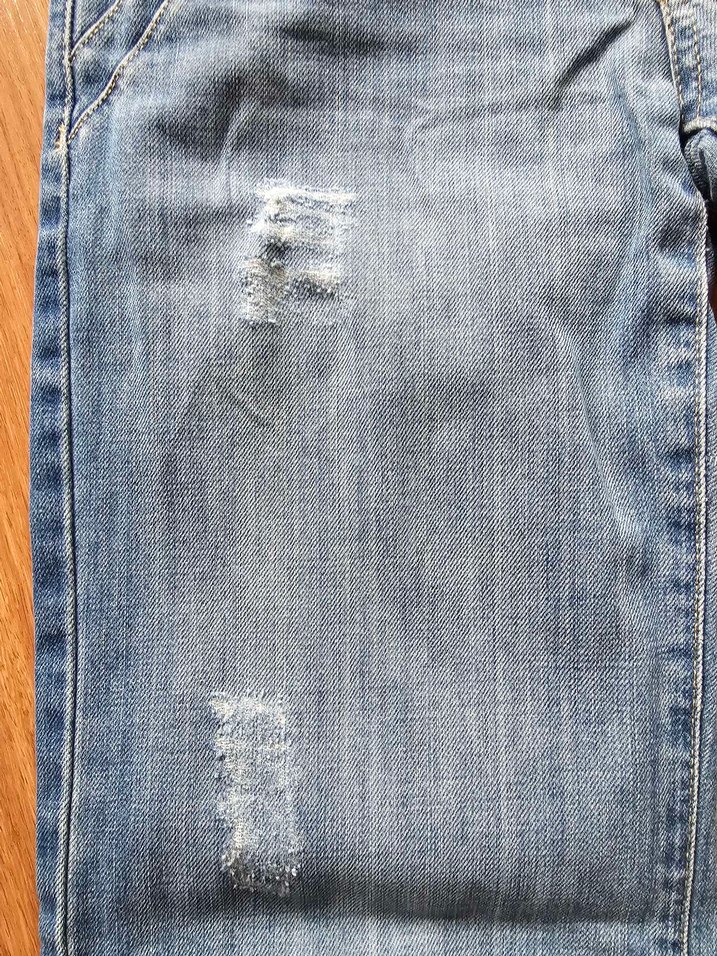 Parlak Mavi Bol Kesim Kadın Denim Pantolon - Görsel 2