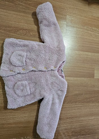 Kız Çocuk Pembe Peluş Kaban - Görsel 2