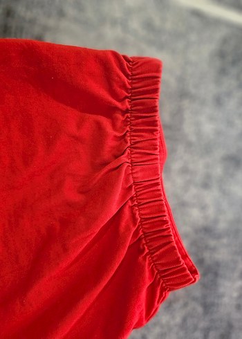 Düğmeli Kırmızı Mini Etek - Görsel 2