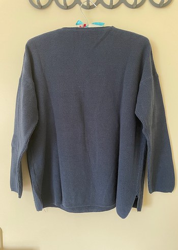 LC Waikiki Lacivert V Yaka Örgü Kadın Kazak