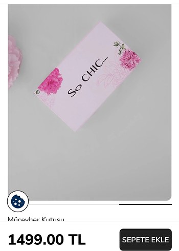 Beden pembe Renk Pastel Pembe So CHIC... Mücevher Kutusu
