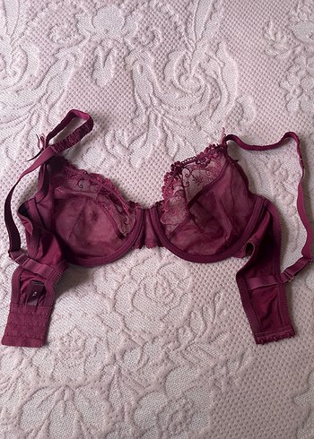 Bordo İşlemeli Sütyen ve Külot Takımı - Görsel 4