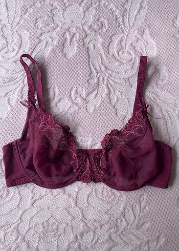 Bordo İşlemeli Sütyen ve Külot Takımı - Görsel 2