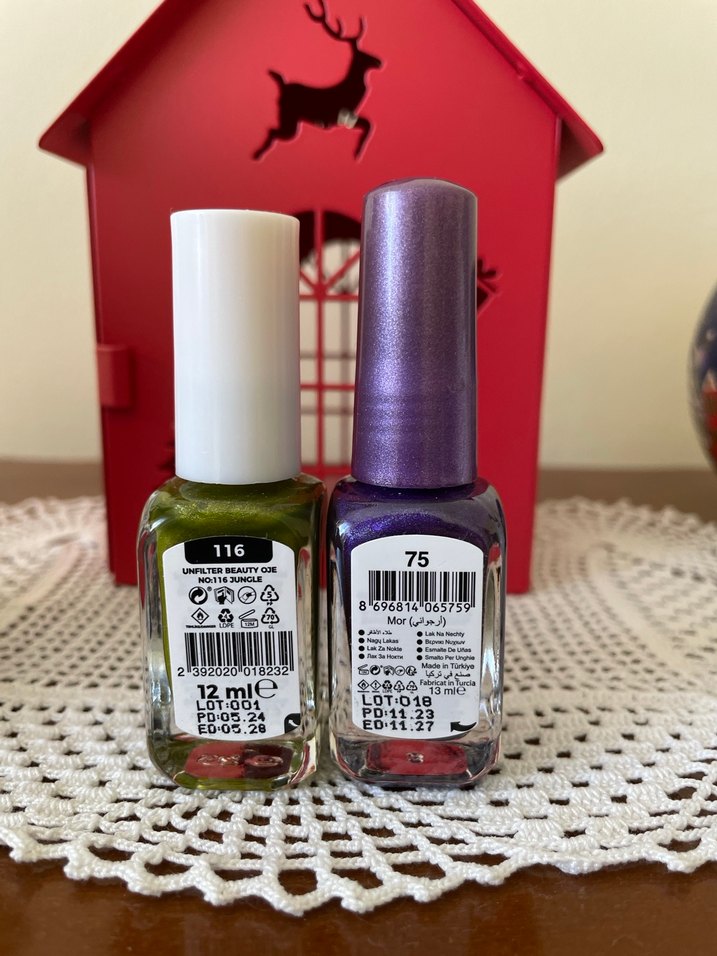 GABRINI 3D Mor ve Yeşil Oje - Görsel 2