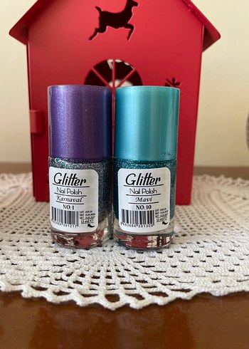 MOV Parlak Simli Oje Seti - Görsel 2