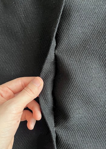 Düğmeli Siyah Uzun Kadın Etek - Görsel 6