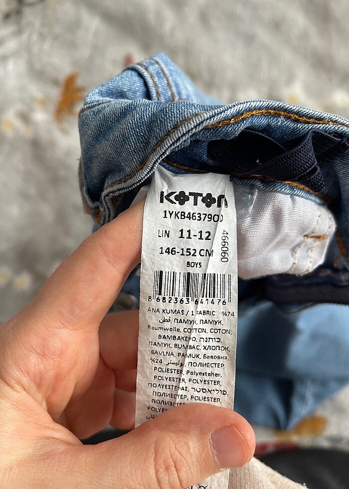 Erkek çocuk jean kapri şort - Görsel 4