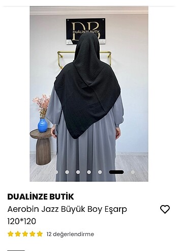 Diğer Dualinze aerobin büyük boy eşarp