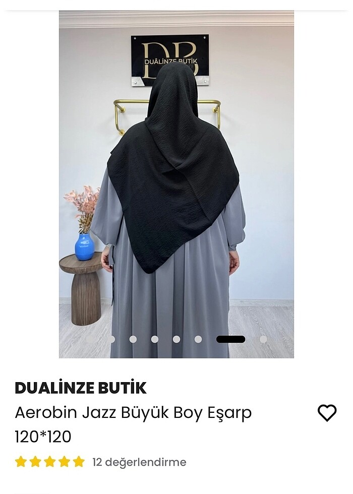 Dualinze aerobin büyük boy eşarp - Görsel 2