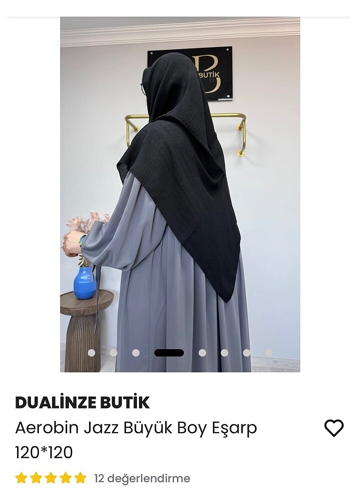 Dualinze aerobin büyük boy eşarp - Görsel 3