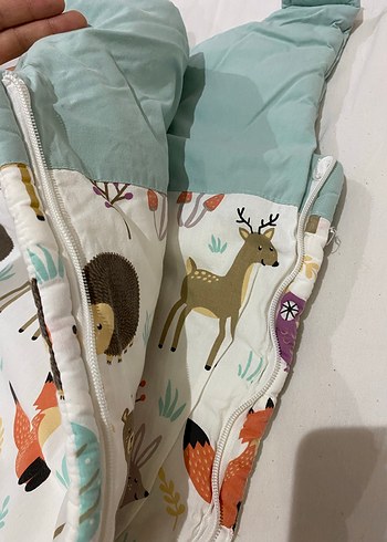 Pastel Renkli Baskılı Çocuk Uyku Tulumu - Görsel 6