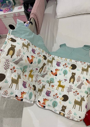 Pastel Renkli Baskılı Çocuk Uyku Tulumu - Görsel 5