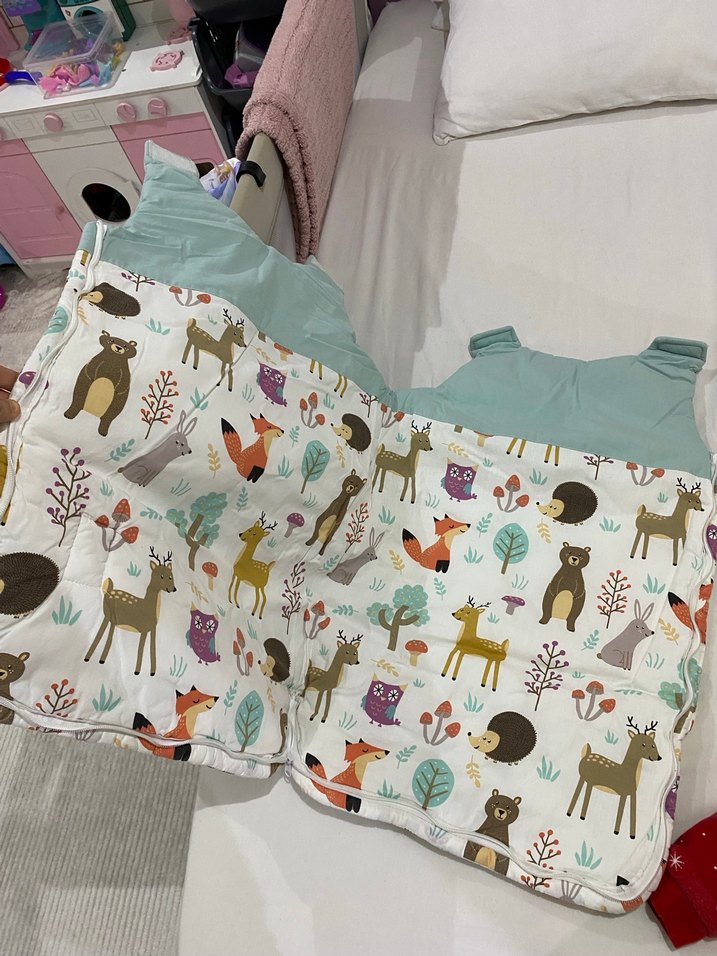 Pastel Renkli Baskılı Çocuk Uyku Tulumu - Görsel 5