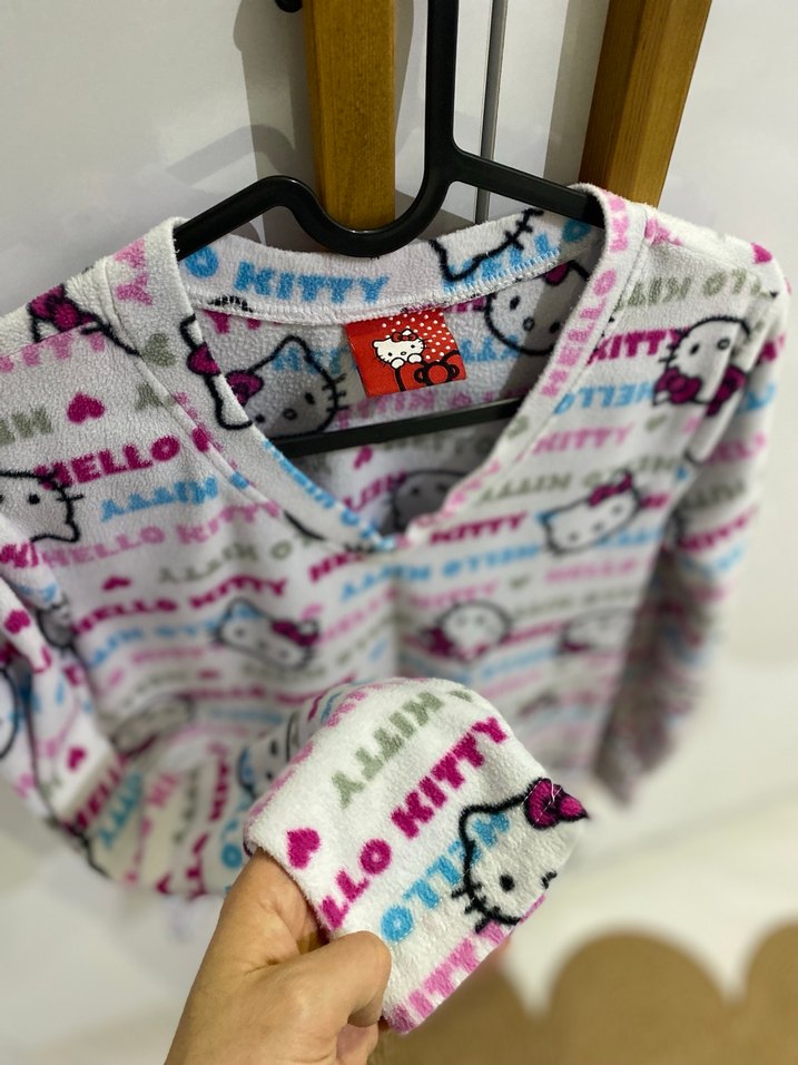 Çok Renkli Uzun Kollu V Yaka Sweatshirt - Görsel 2