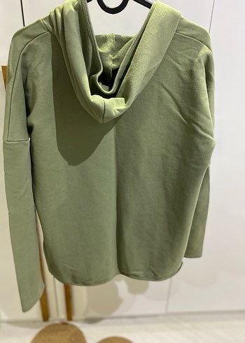 Kadın Yeşil Midi Rahat Kesim Ceket - Görsel 3