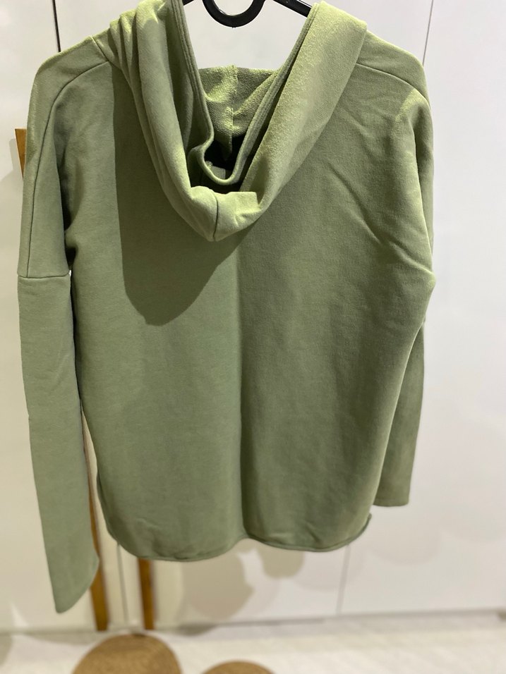 Kadın Yeşil Midi Rahat Kesim Ceket - Görsel 3