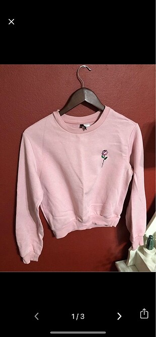 H&M pembe sweatshirt