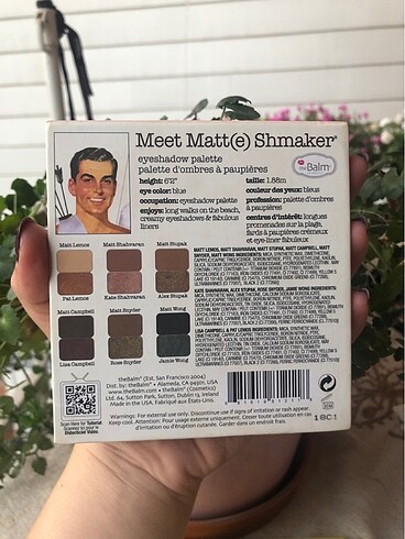  Beden The Balm meet matte shmaker far paleti