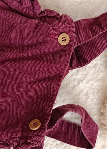 LC Waikiki Bordo Kız Çocuk Askılı Bol Kesim Tulum