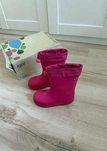 Kız Çocuk Pembe Lastik Çizme Igor - Görsel 3