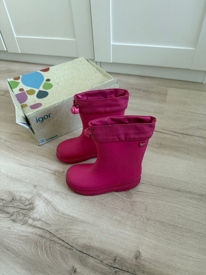 Kız Çocuk Pembe Lastik Çizme Igor - Görsel 3