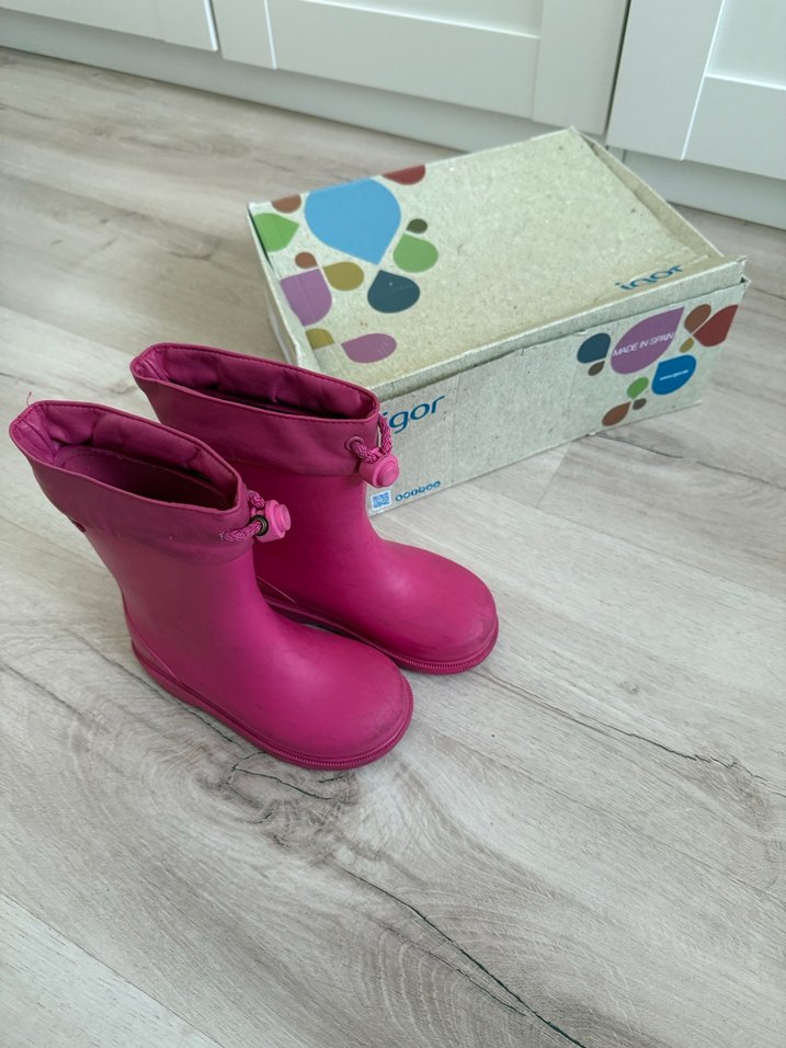 Kız Çocuk Pembe Lastik Çizme Igor - Görsel 2
