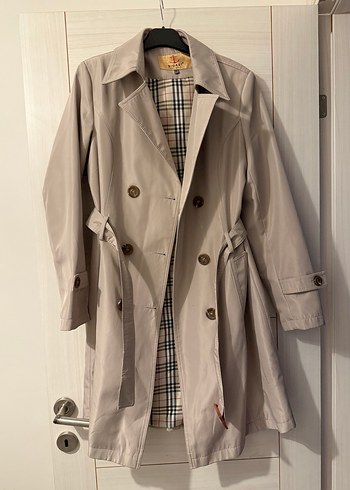 Bej Kadın Midi Trençkot - Görsel 3