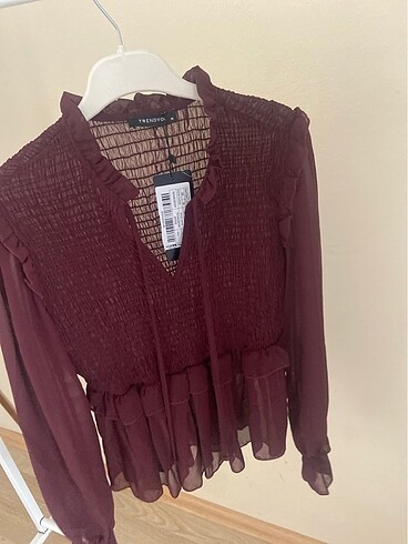 36 Beden bordo Renk Bluzzz