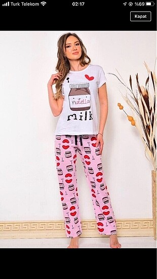 2 adet pijama takımı