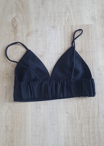 Minimalist Siyah İnce Askılı büstiyer - Görsel 2