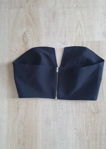 Siyah Straplez Mini Büstiyer - Görsel 2