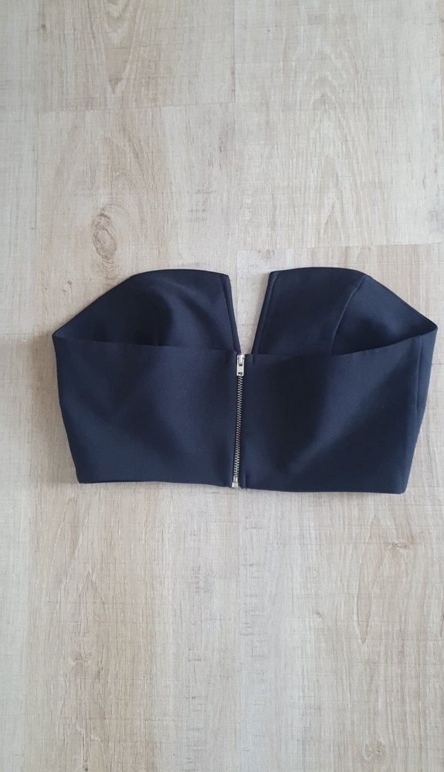 Siyah Straplez Mini Büstiyer - Görsel 2