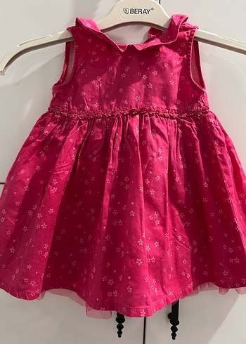 Kız Çocuk Kolsuz Nakışlı Kırmızı Elbise - Görsel 2